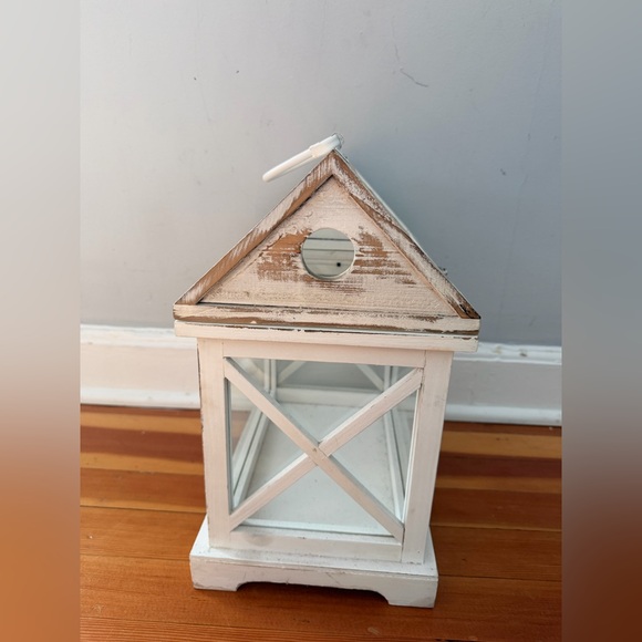 Vintage Distressed Wood and Glass Terrarium - Picture 9 of 15